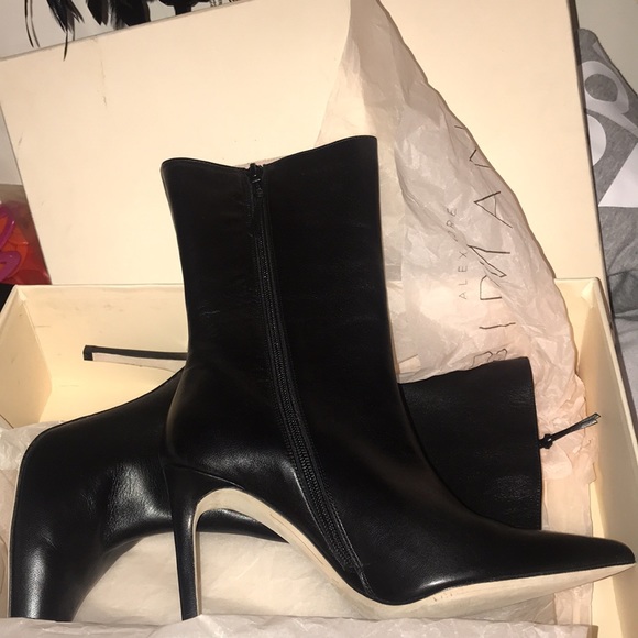 Alexandre Birman Boots Made in Spain black leather New eu38.5 - Picture 9 of 9